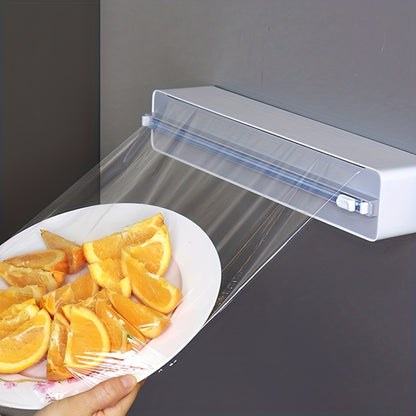 Disposable Cling Film Cutter, Wall-Mounted Magnetic Cutting Box