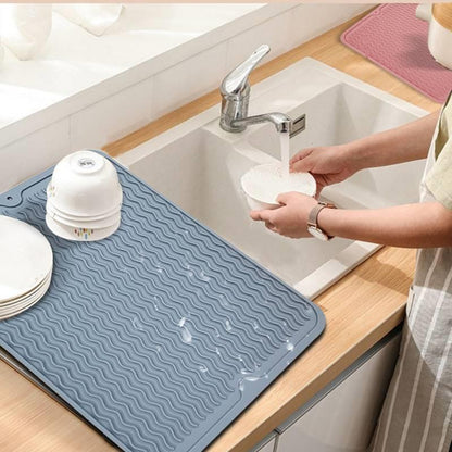 Waterproof, Non-Slip, and Heat-Resistant Silicone Drain Mat