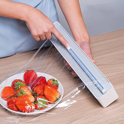 Disposable Cling Film Cutter, Wall-Mounted Magnetic Cutting Box