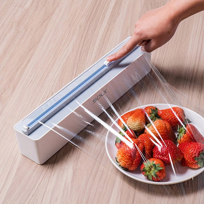 Disposable Cling Film Cutter, Wall-Mounted Magnetic Cutting Box