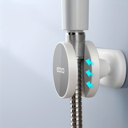 Adjustable Shower Head Holder with 360-Degree Rotation, No-Drill Mounting