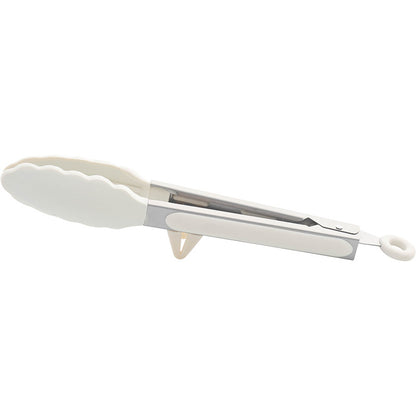 Heat-Resistant Stainless Steel Food Tongs with Silicone Grip: Ideal for Grilling and Cooking