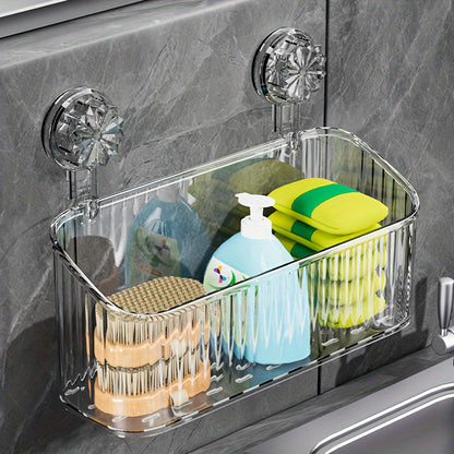 Premium Suction Cup Storage Shelf: Effortless Organization, No-Drill Installation