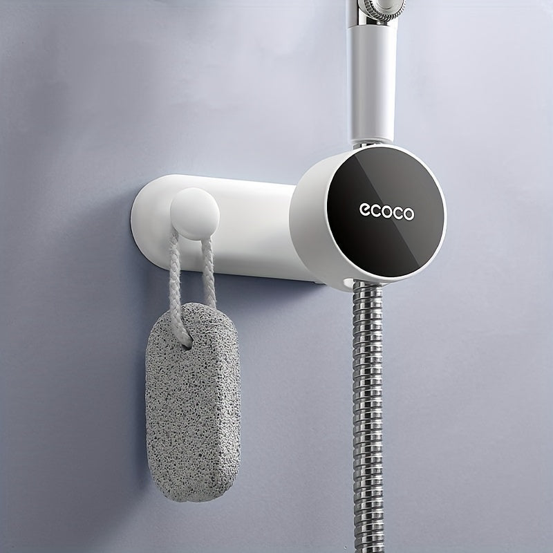 Adjustable Shower Head Holder with 360-Degree Rotation, No-Drill Mounting