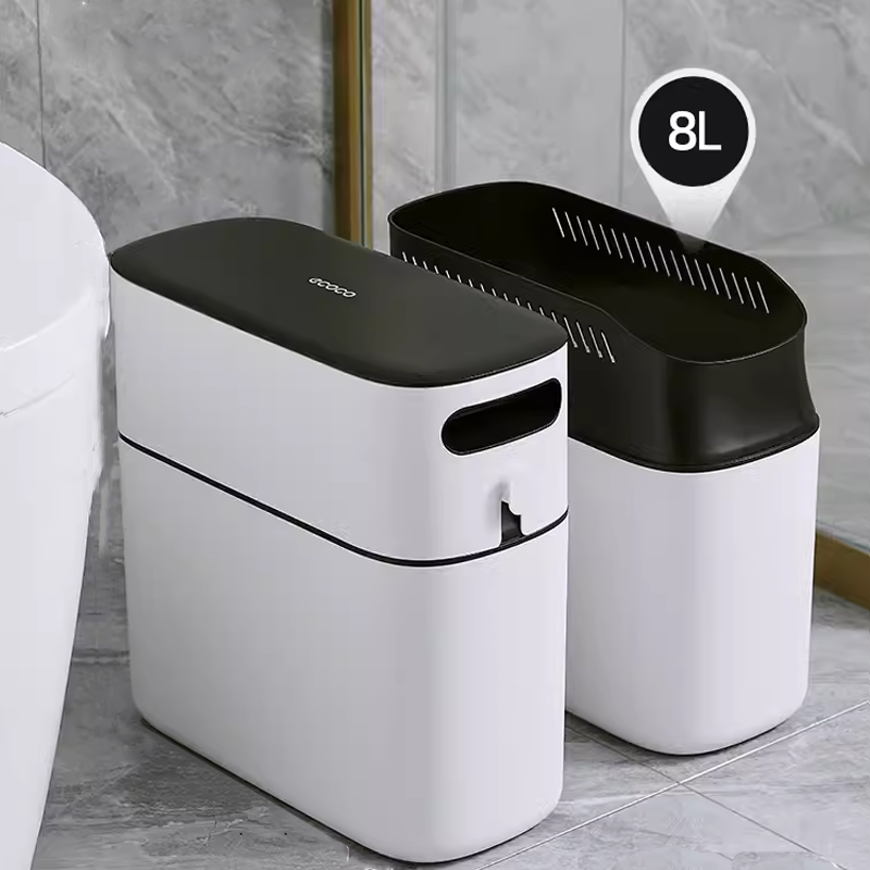 Automatic Packing Slim Trash Can: Hands-Free and Hygienic