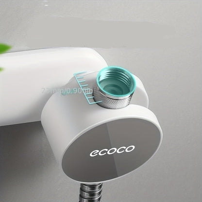 Adjustable Shower Head Holder with 360-Degree Rotation, No-Drill Mounting