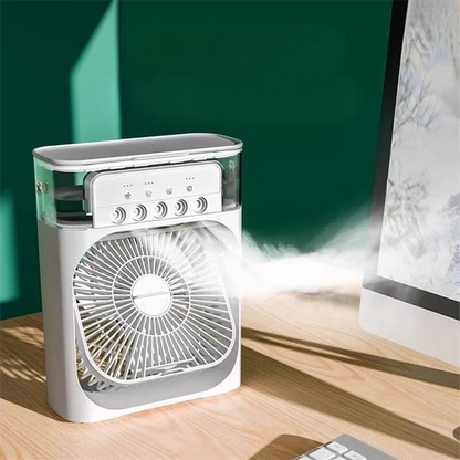 3-in-1 Cooling Mist Fan: Powerful, Quiet, with Auto-Off Timer