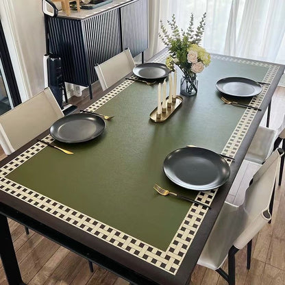 Sophisticated No-Wash Leather Table Mats for Modern Homes