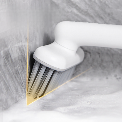 360° Rotating Hard Bristle Brush: Perfect for Toilet, Tile, and Grout Cleaning