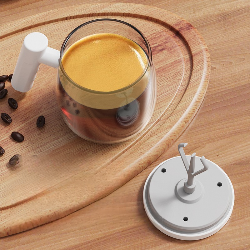 MixMaster-Electric Mixing Cup with Stirring Rod: Perfect for Soy Milk, Coffee & Protein Powder