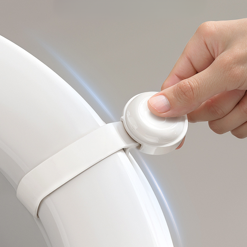 Touch-Free Toilet Lid Handle:  Adjustable, Universal Fit