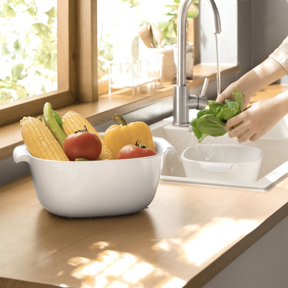 Dual-Layer Wash and Drain Basket: Simplify Your Kitchen Prep