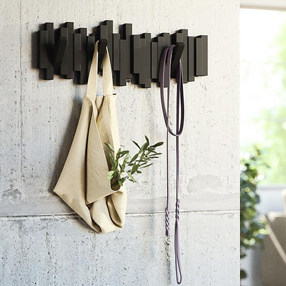 Artistic Piano Key Wall Hooks: No-Drill Multi-Functional Design