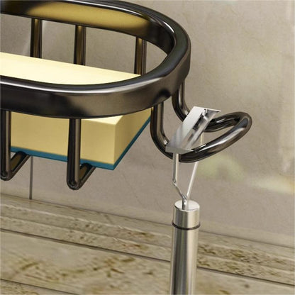 No-Drill Installation Kitchen and Bathroom Faucet Storage Rack