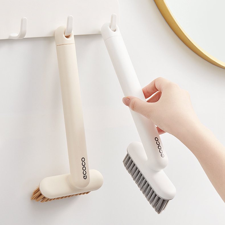 360° Rotating Hard Bristle Brush: Perfect for Toilet, Tile, and Grout Cleaning