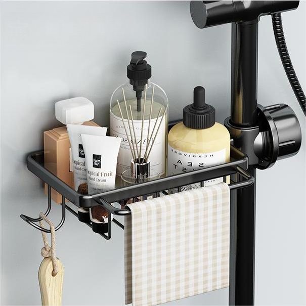 No-Drill Installation Kitchen and Bathroom Faucet Storage Rack