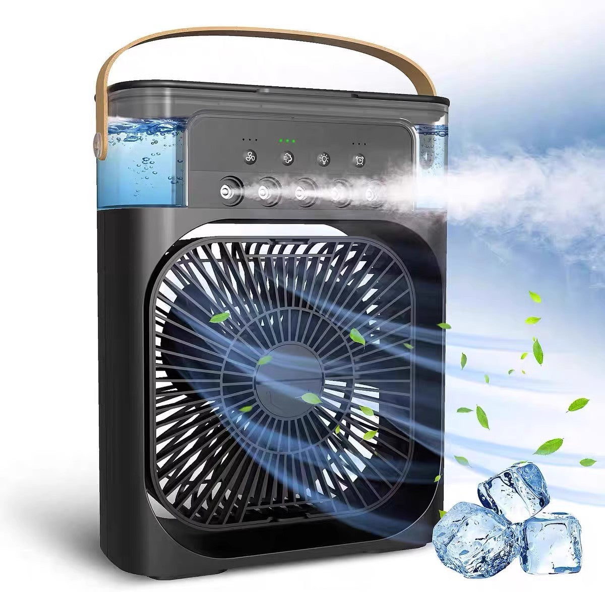 3-in-1 Cooling Mist Fan: Powerful, Quiet, with Auto-Off Timer