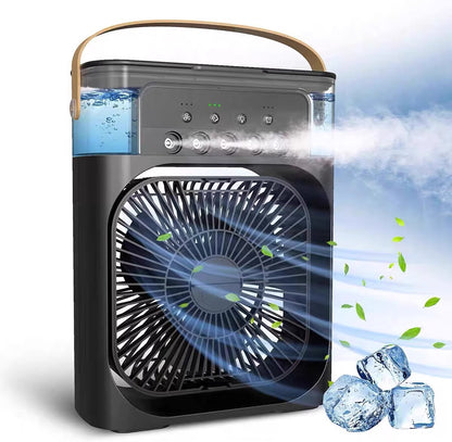 3-in-1 Cooling Mist Fan: Powerful, Quiet, with Auto-Off Timer