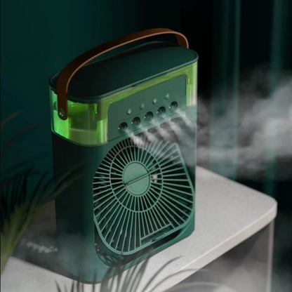 3-in-1 Cooling Mist Fan: Powerful, Quiet, with Auto-Off Timer