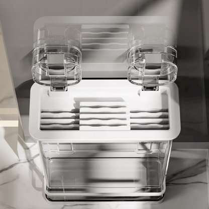 All-in-One Knife and Utensil Holder:  Suction Cup with Multi-Slot Design