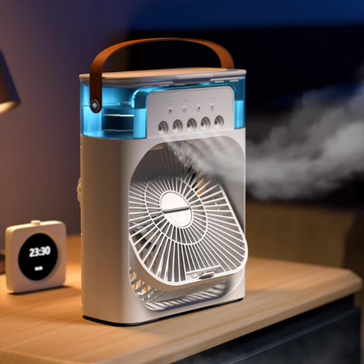 3-in-1 Cooling Mist Fan: Powerful, Quiet, with Auto-Off Timer