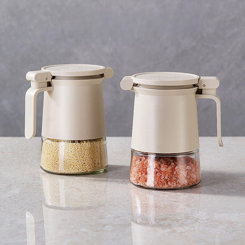 Advanced Seal Spice Jars with 270° Flip Lid: Triple Moisture Protection