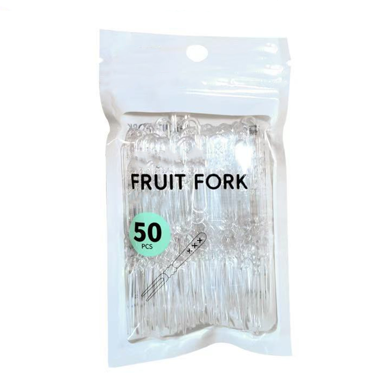 ForkPress Fruit Fork Holder – 50 Forks, Refillable, Press-to-Dispense Convenience