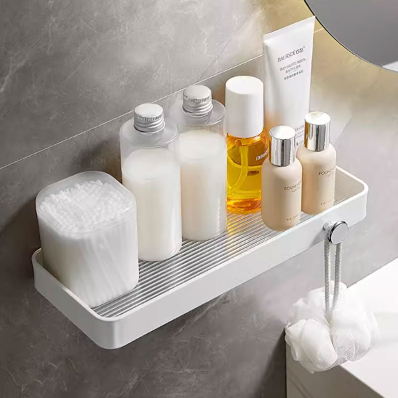 Easy-Install Space Aluminum & Acrylic Bathroom Shelf