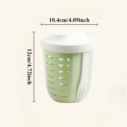 Portable Easy-Clean Dual-Layer Fruit and Veggie Cup