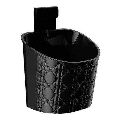 Multi-functional, Space-saving Wicker Pattern Hanging Suction Cup Storage Basket