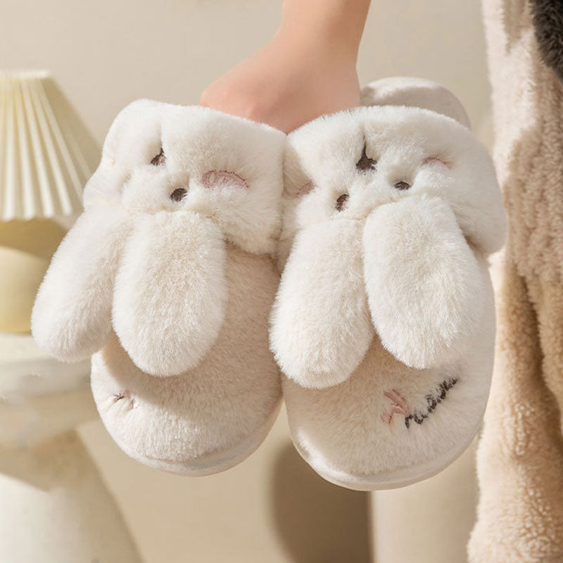 FluffyHop Cute Bunny Plush Slippers – Perfect for Comfort and Slip-Resistant