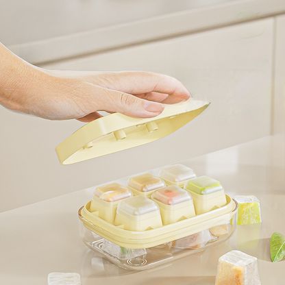 Food-Grade Easy-Release Mini Ice Cube Tray: Effortless Ice Making with Quick-Release Design