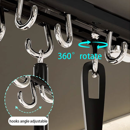 360° Swivel No-Drill Kitchen Suction Hook – Strong Load-Bearing