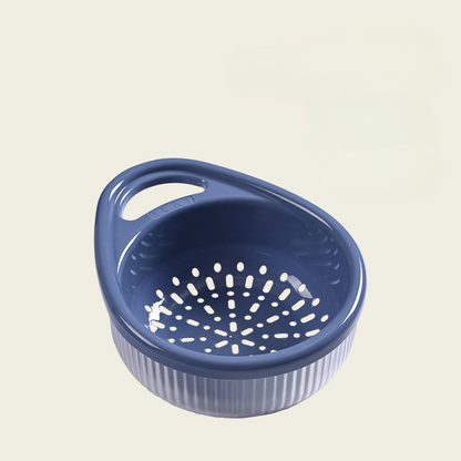 Multifunctional Dual-Layer Colander: Large Capacity & Strong Load-Bearing