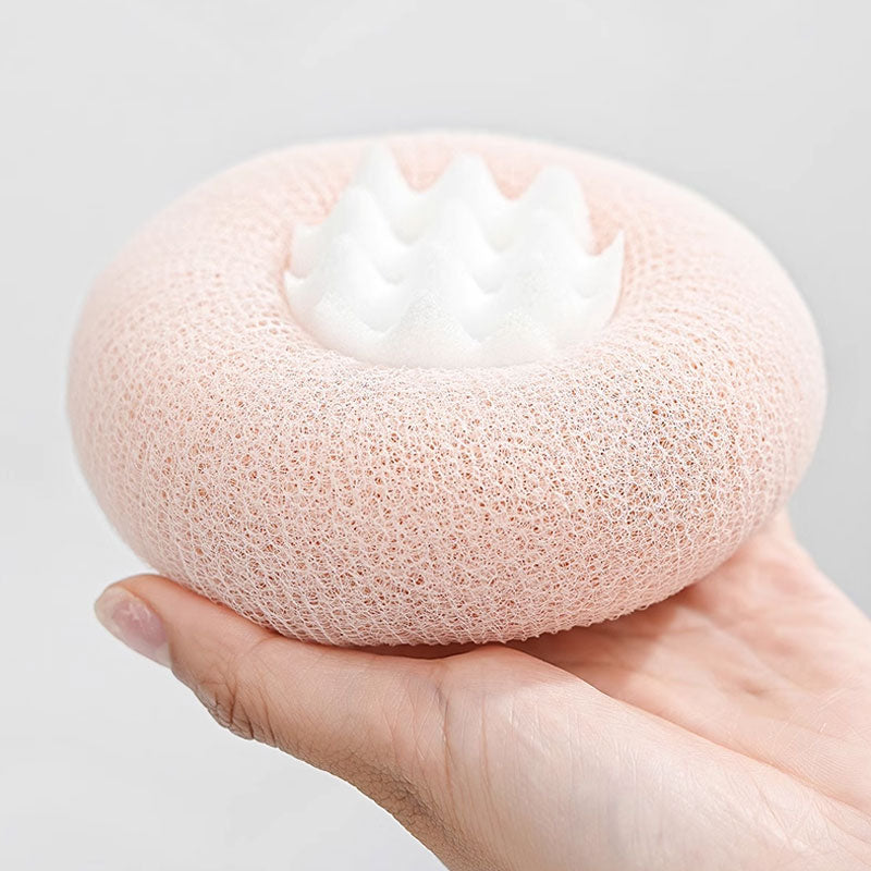 Bathing Sponge Ball – Suction Ring Design