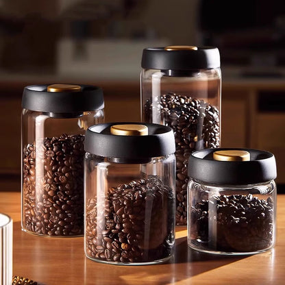 FreshVault Vacuum-Sealed Glass Storage Jar – Wide Mouth Design