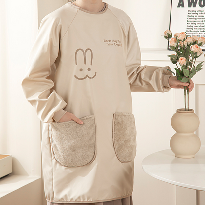 Apron with Hand Towel - Waterproof, Oil-Resistant, Stain-Proof