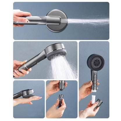 Multi-Functional Massage Boost Shower Head: Built-In Filter