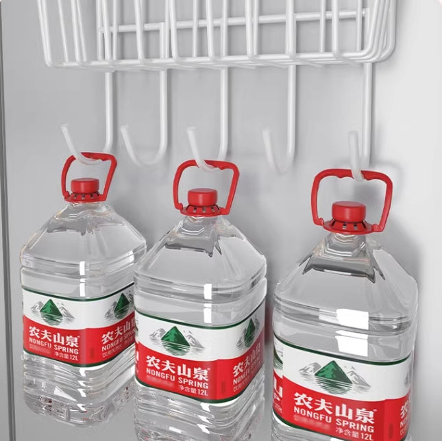 Refrigerator Side Storage Rack with Hanging Organizer