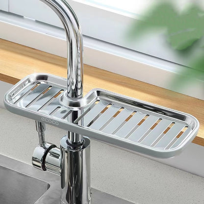 Multi-Functional Stainless Steel Faucet Shelf for Shower and Kitchen