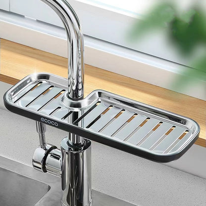 Multi-Functional Stainless Steel Faucet Shelf for Shower and Kitchen