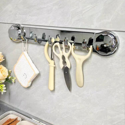 Strong Suction Cup Hooks: Bathroom Towel Hooks, No Drilling, Multi-Functional Row Hooks