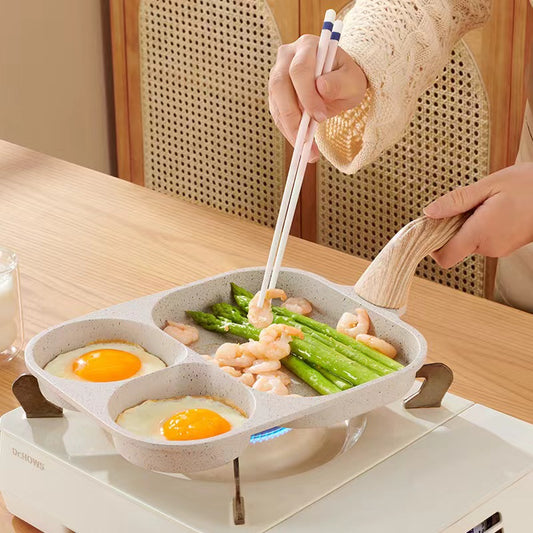 Marble Non-stick Pan: Universal Mini Egg Frying Pan for Eggs, Burgers on Induction Cooktops