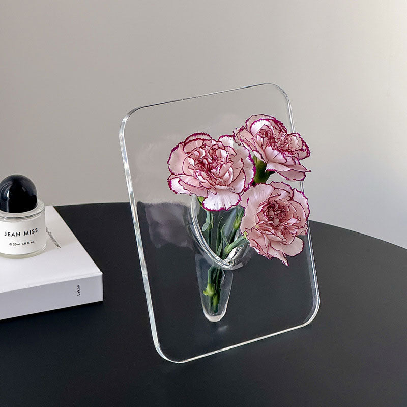 VaseArt Minimalist Acrylic Photo Frame Vase – Elegant Design