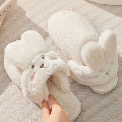 FluffyHop Cute Bunny Plush Slippers – Perfect for Comfort and Slip-Resistant