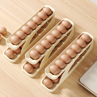 Rolling Egg Storage Box - Preserves Eggs Freshness