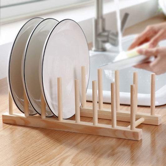 Multifunctional Wooden Dish Drying Rack – Easy to Install