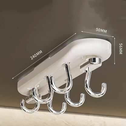 360° Swivel No-Drill Kitchen Suction Hook – Strong Load-Bearing