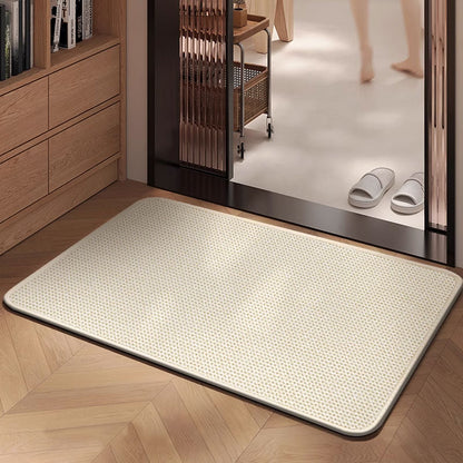 Woven Texture Bathroom Anti-Slip Mat – Quick Absorption & Easy to clean