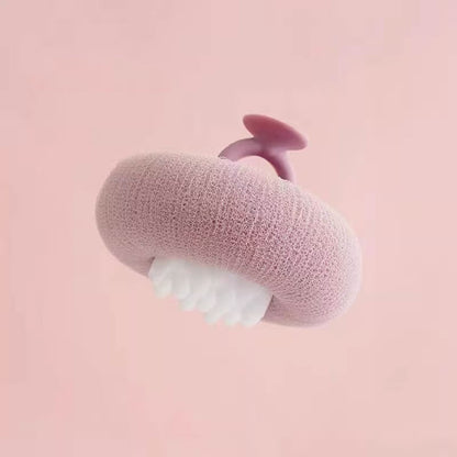 Bathing Sponge Ball – Suction Ring Design